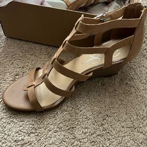 BRAND NEW/ Size 9.5 Women’s Nude Wedge